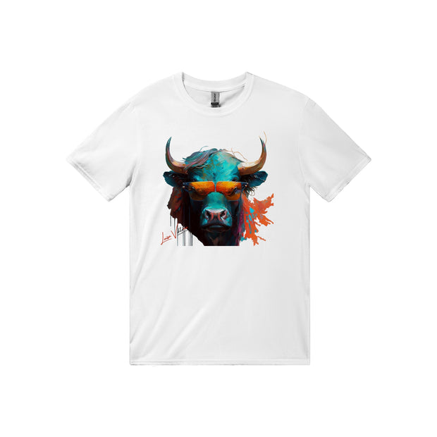 Unisex Trend Art Design T-Shirt. Bull. Luisa Viktoria