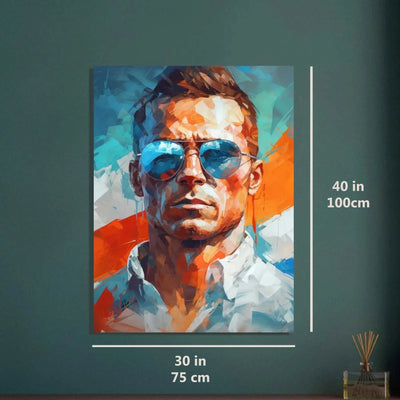 Modern man colorful poster art print
