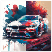 Car BMW 330 luxury wall art decor is a unique gift Luisa-Viktoria