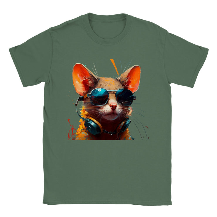 Unisex trend art design t-shirt. Fancy mice. Luisa Viktoria