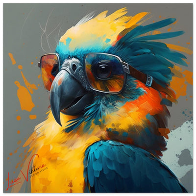 Forex prints, Parrot, animal art, design gift, by Luisa Viktoria