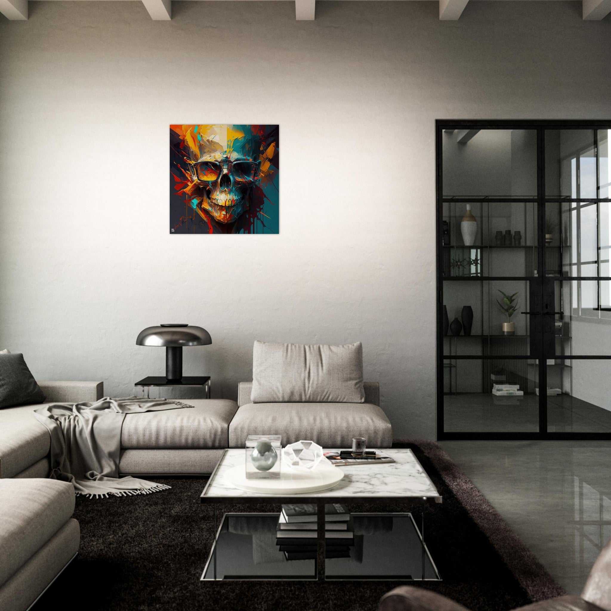 Colorful Skull luxury wall art decor unique gift