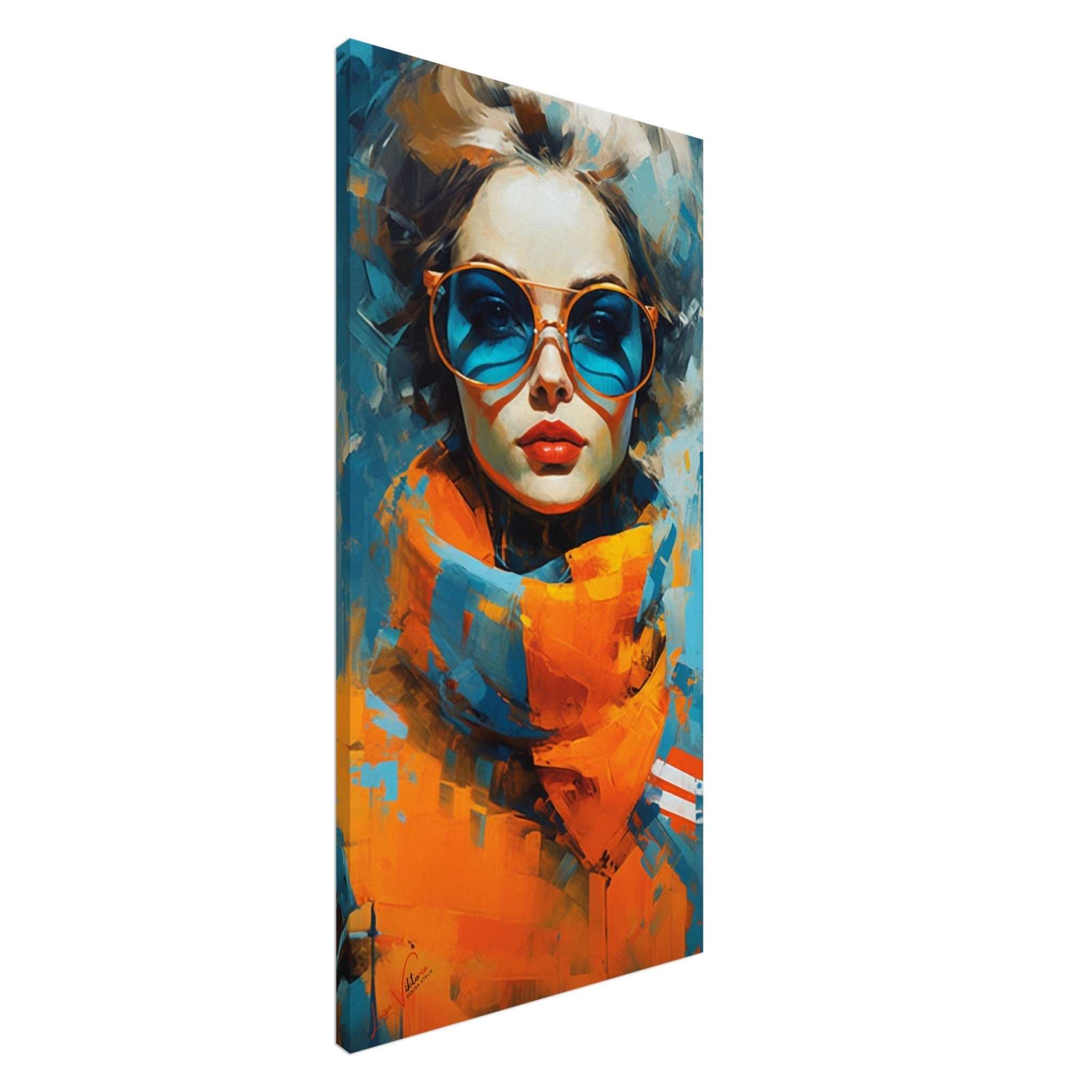A graceful elegance vertical canvas wall art print Luisa-Viktoria