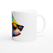 Ceramic Mug 11oz, Fish Bass, Design gift, by Luisa Viktoria