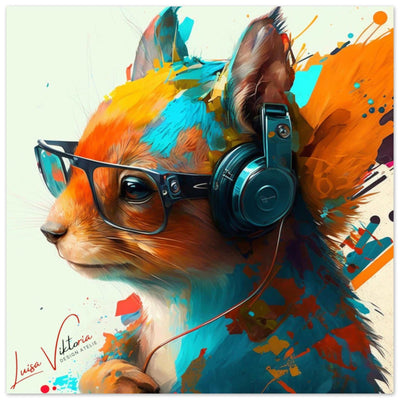 Squirrel luxury wall art decor unique gift Luisa-Viktoria
