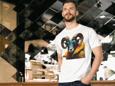 Design T-Shirt. Aries with glasses. Luisa Viktoria