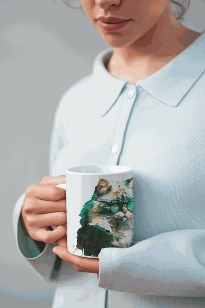 Ragdoll Сat ceramic coffee mug