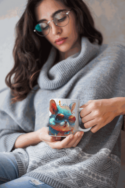 Chinchillas ceramic coffee mug
