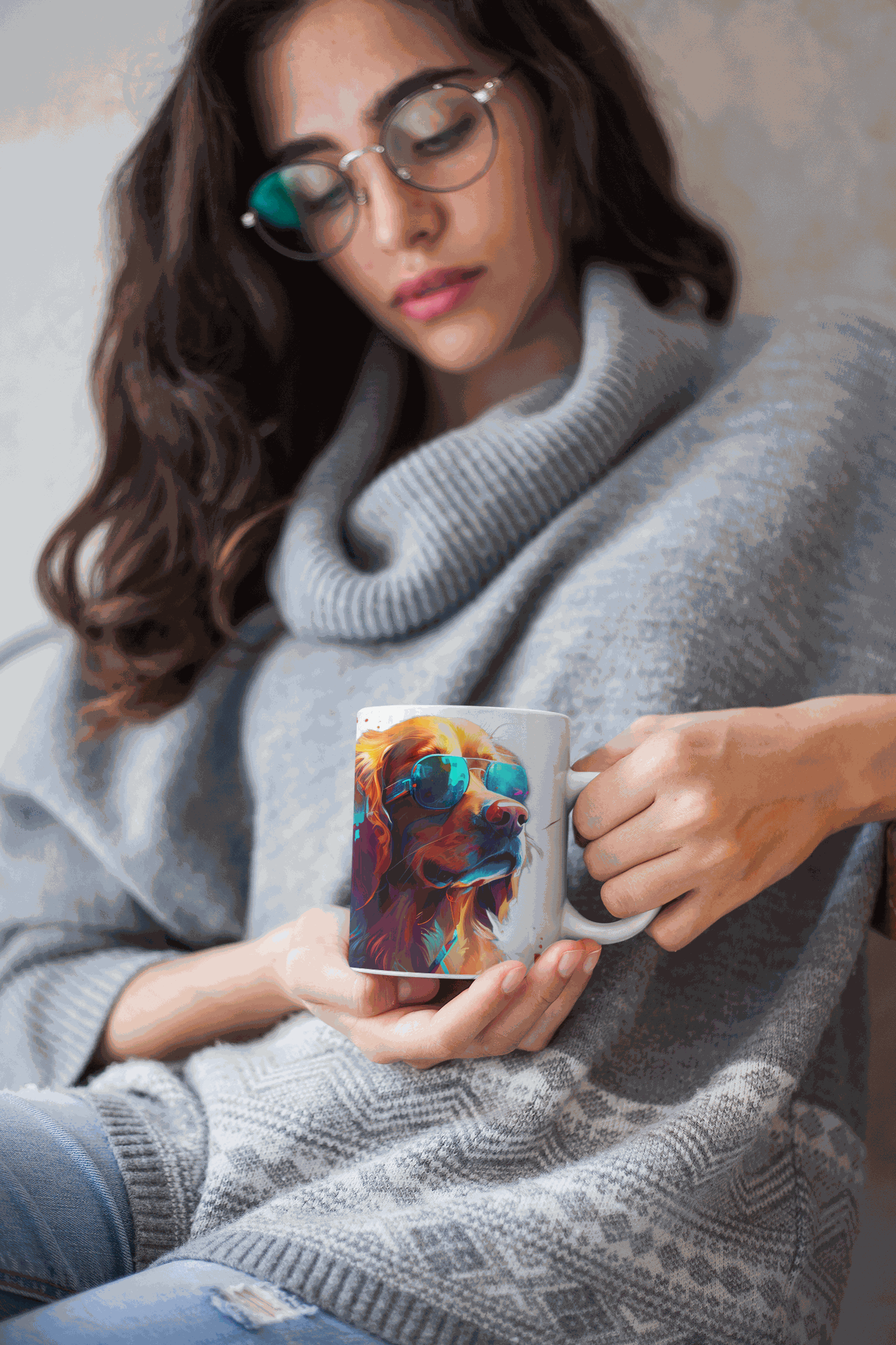 Golden Retriever ceramic coffee mug