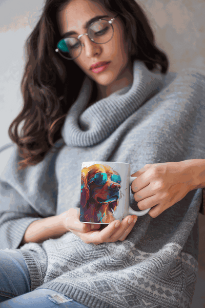 Golden Retriever ceramic coffee mug