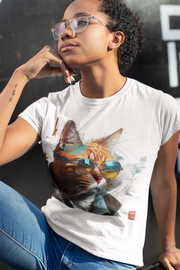 Design T-Shirt. Cat with glasses. Luisa Viktoria