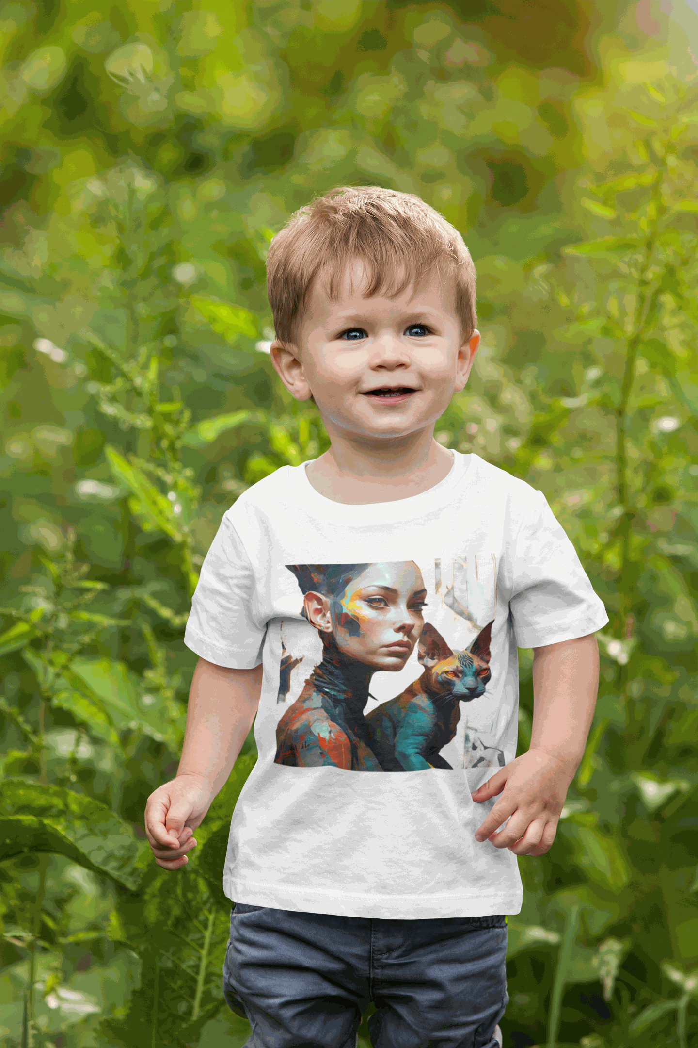 Sphynx cat Lifestyle Kids Animal T-Shirt