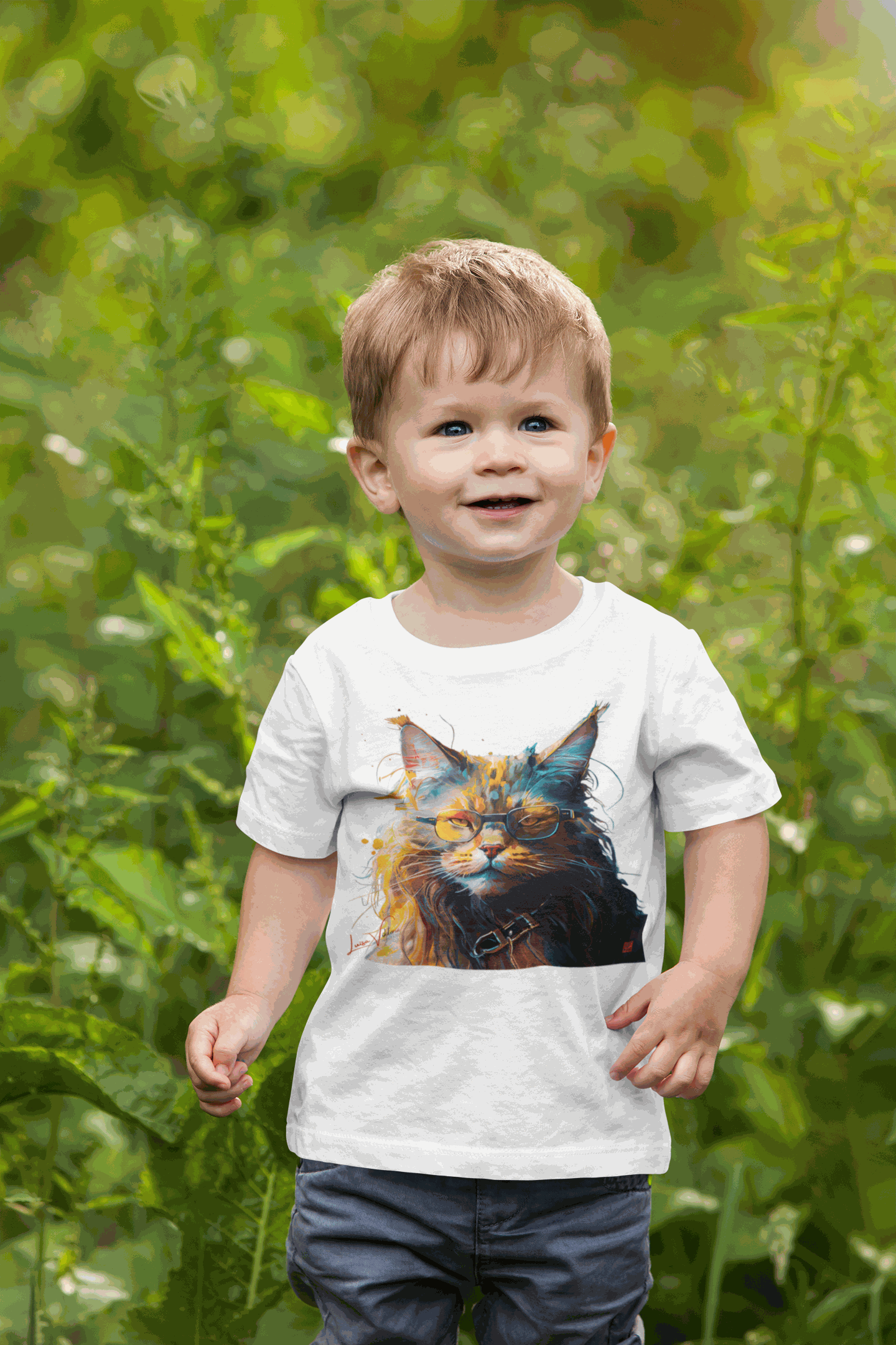 Maine coon Lifestyle Kids Animal T-Shirt