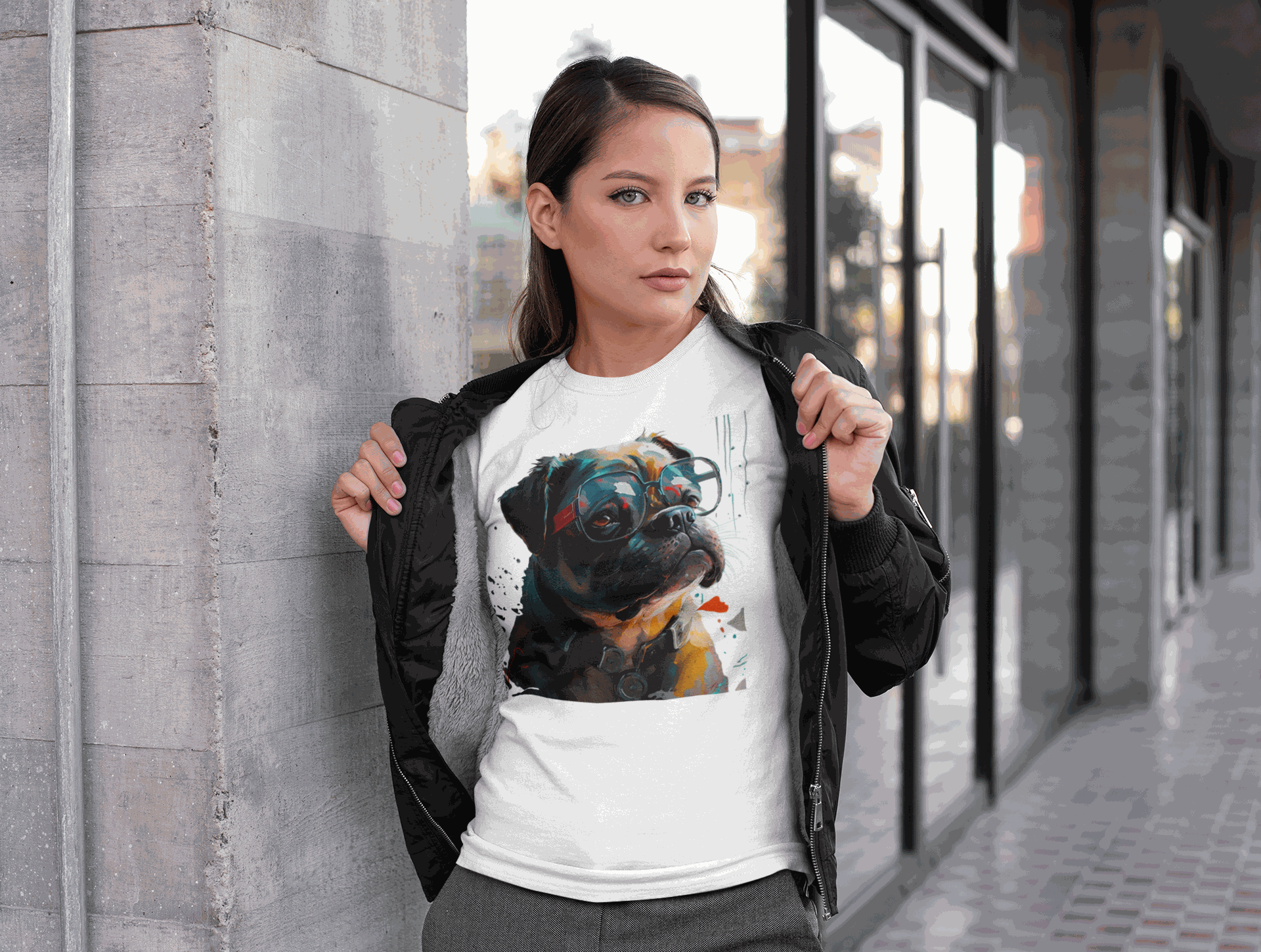 Design T-Shirt. Pug. Luisa Viktoria