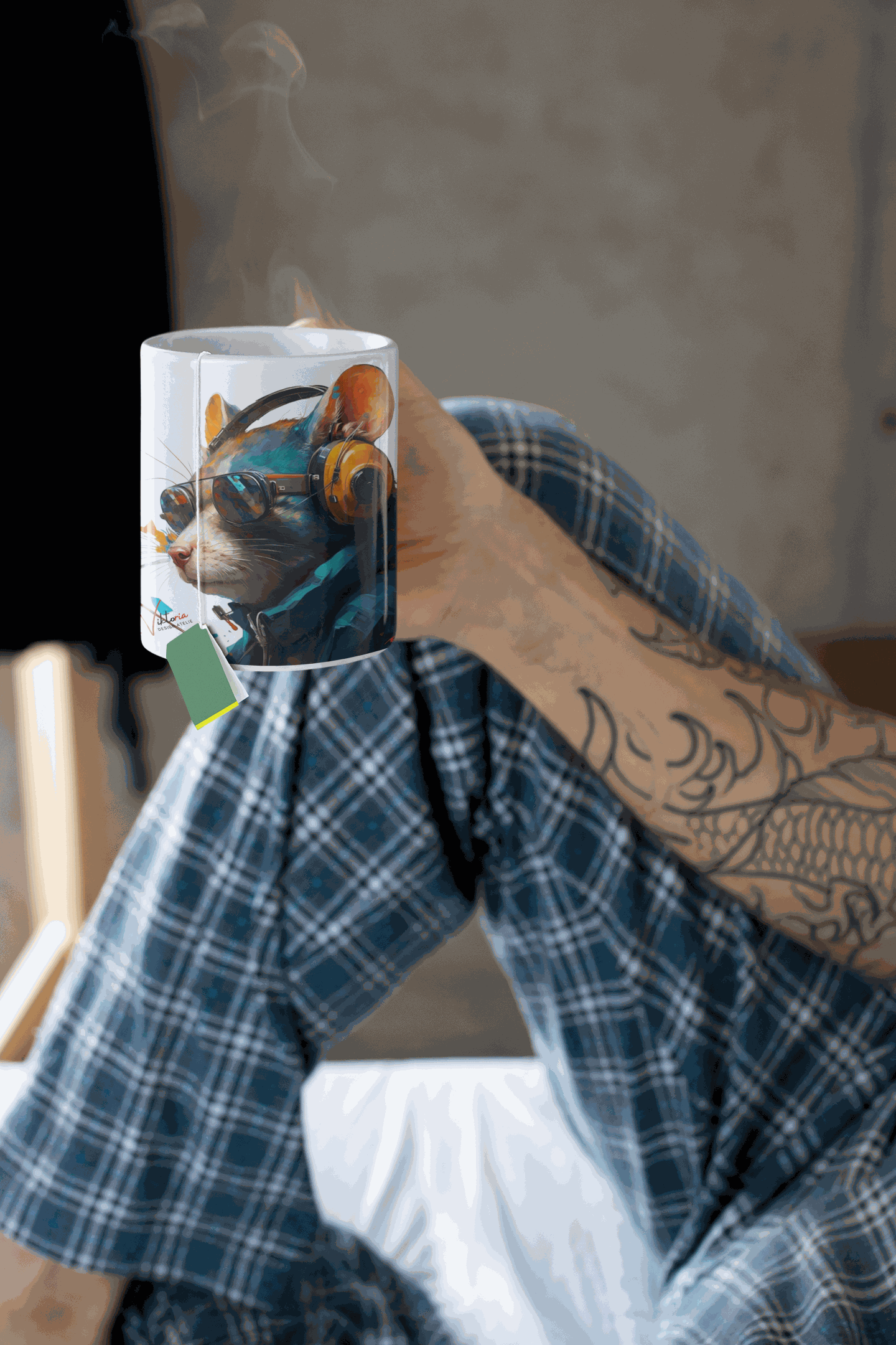 Rat ceramic coffee mug