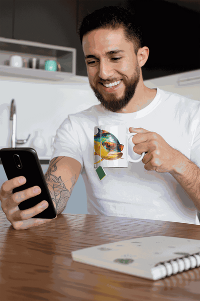 Tuna Fish ceramic coffee mug