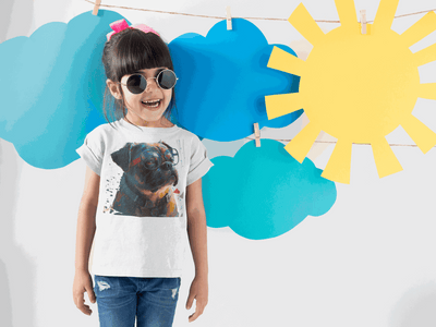 Pug Mops Lifestyle Kids Animal T-Shirt