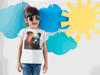 Panda with glasses Lifestyle Kids Animal T-Shirt