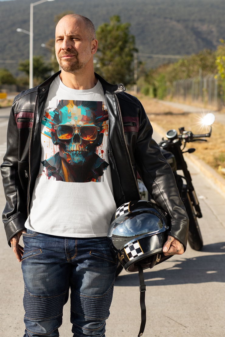 Design T-Shirt. Skull with glasses.Luisa Viktoria