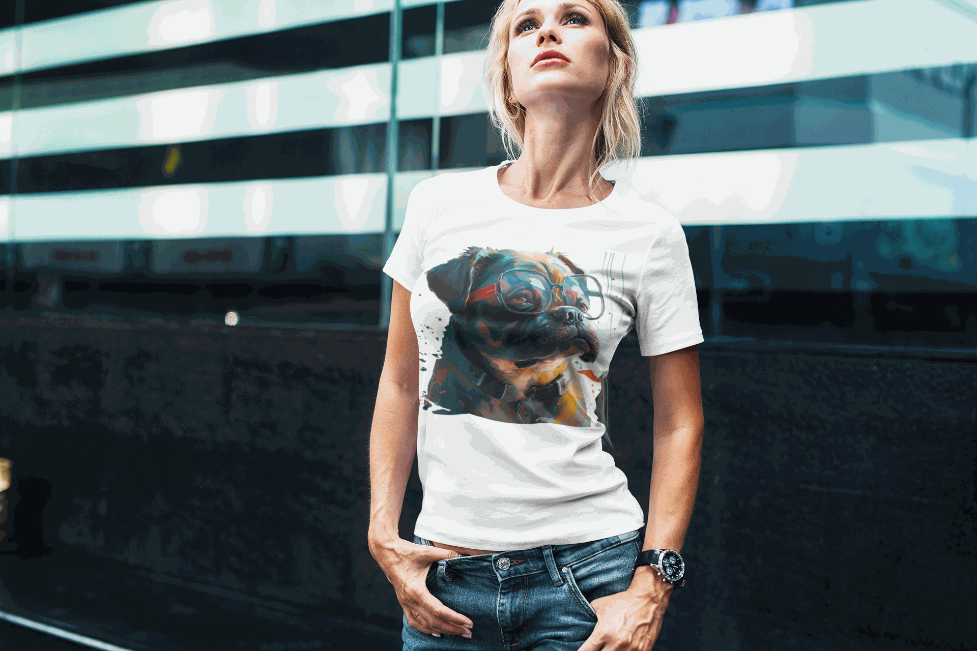 T-Shirt. Pug. Luisa Viktoria